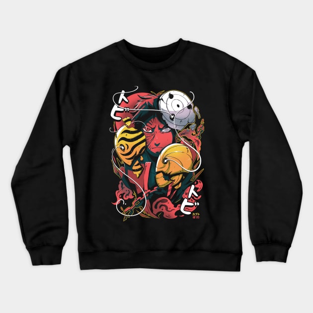 Masked Man Crewneck Sweatshirt by Kabuto_Store